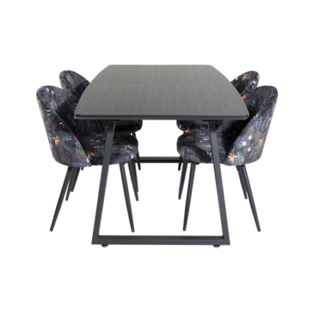 Bild på Matgrupp Irene med 4st matstolar Valleta - Venture Home