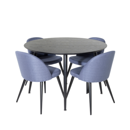 Bild på Matgrupp Doris med 4st matstolar Valleta - Venture Home