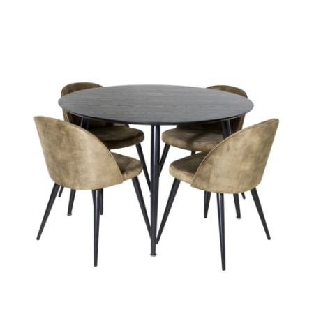 Bild på Matgrupp Doris med 4st matstolar Valleta - Venture Home