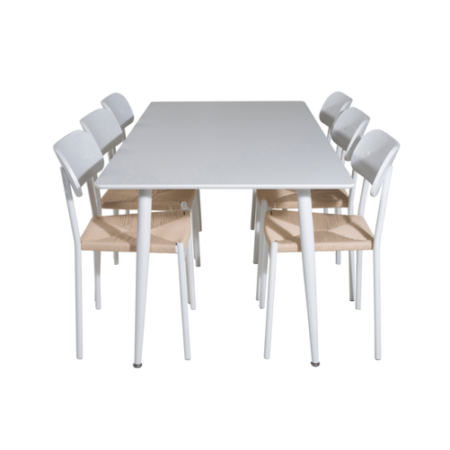 Bild på Matgrupp Penally med 6st matstolar Polly - Venture Home