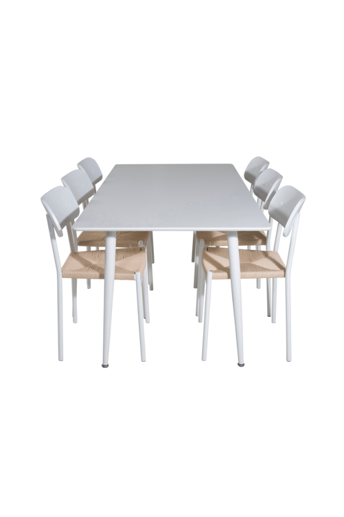 hom_1626979-01_Fs Bild på Matgrupp Penally med 6st matstolar Polly - Venture Home