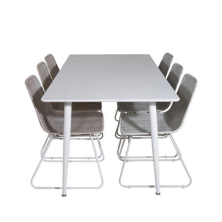 Bild på Matgrupp Penally med 6st matstolar Camille - Venture Home