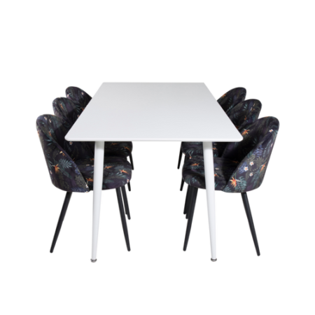 Bild på Matgrupp Penally med 6st matstolar Valleta - Venture Home