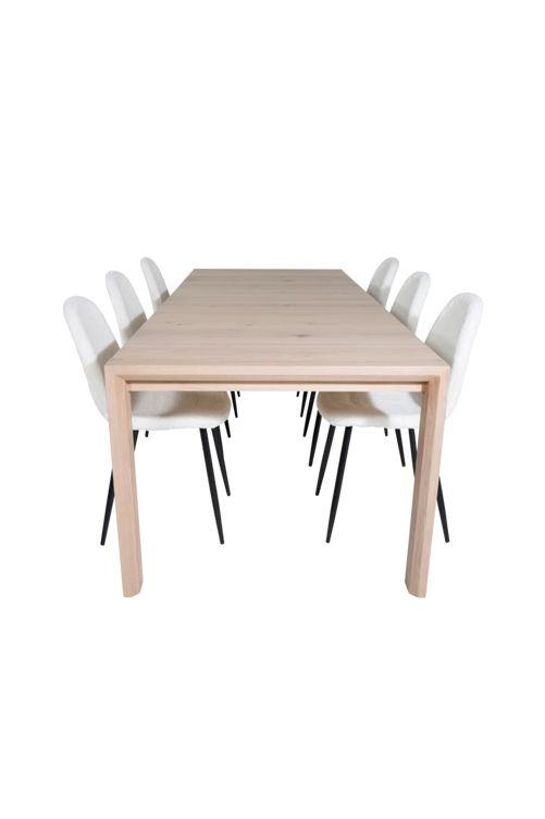 hom_1627011-01_Fs Bild på Matgrupp Sandhamn inkl 6st matstolar Penally - Venture Home