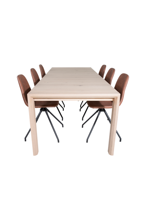 hom_1627016-01_Fs Bild på Matgrupp Sandhamn inkl 6st matstolar Penally - Venture Home