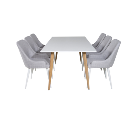 Bild på Matgrupp Penally inkl 6st matstolar Pia - Venture Home