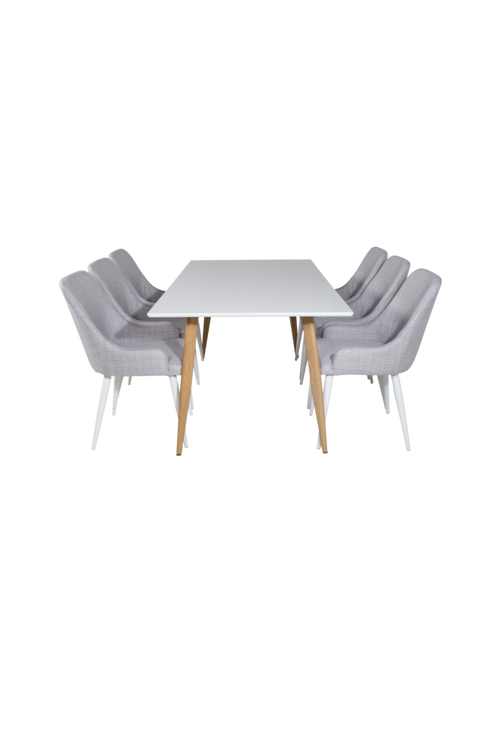 hom_1627074-01_Fs Bild på Matgrupp Penally inkl 6st matstolar Pia - Venture Home