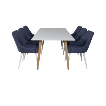 Bild på Matgrupp Penally inkl 6st matstolar Pia - Venture Home