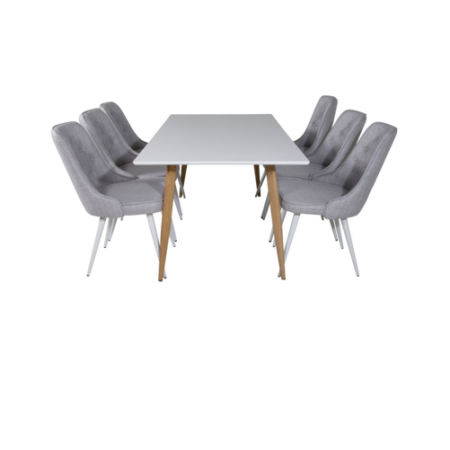 Bild på Matgrupp Penally inkl 6st matstolar Valleta - Venture Home