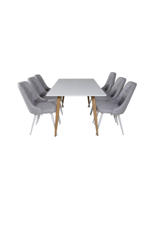 hom_1627082-01_Fs Bild på Matgrupp Penally inkl 6st matstolar Valleta - Venture Home