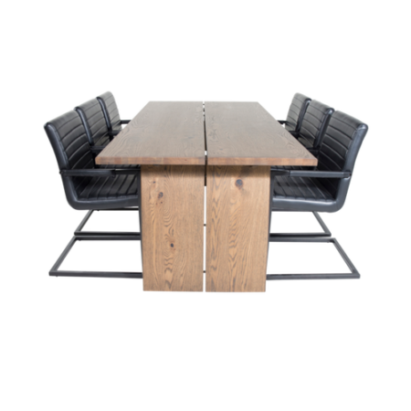 Bild på Matgrupp Lysekil inkl 6st matstolar Ark - Venture Home