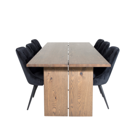 Bild på Matgrupp Lysekil inkl 6st matstolar Valleta - Venture Home