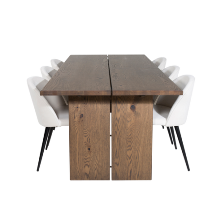 Bild på Matgrupp Lysekil inkl 6st matstolar Valleta - Venture Home