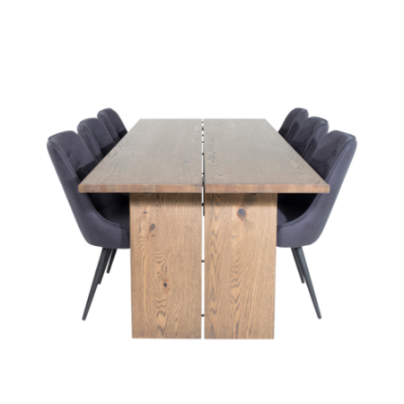 Bild på Matgrupp Lysekil inkl 6st matstolar Valleta - Venture Home