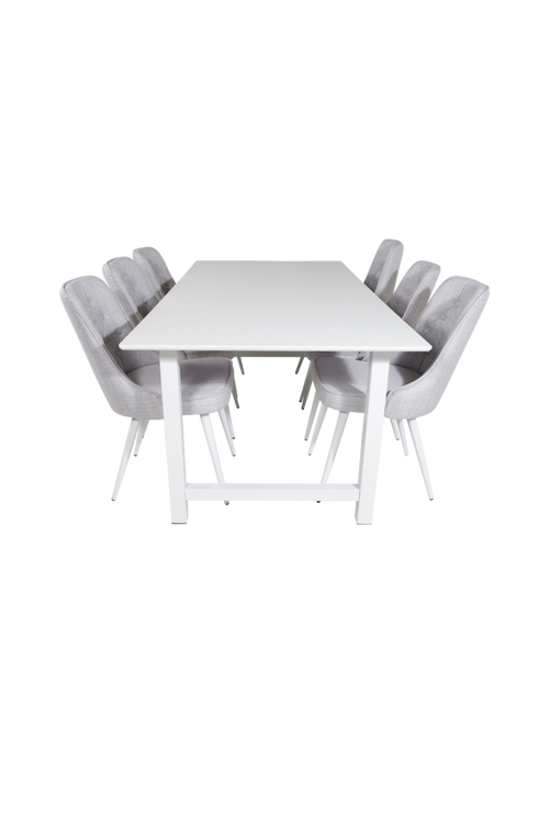 hom_1627109-01_Fs Bild på Matgrupp Cissi inkl 6st matstolar Valleta - Venture Home