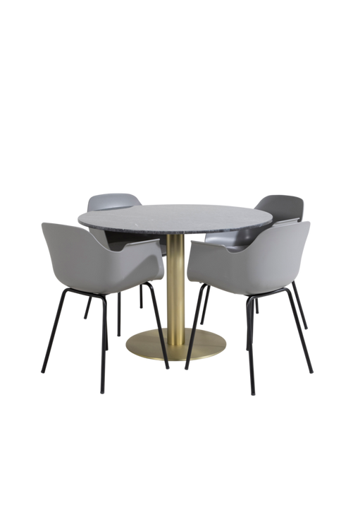 hom_1629058-01_Fs Bild på Matgrupp Estri med 4st matstolar Catrine - Venture Home