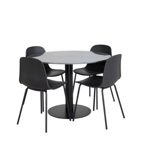 Bild på Matgrupp Estri med 4st matstolar Almvik - Venture Home