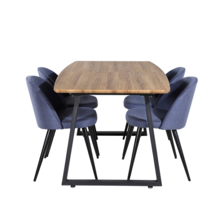 Bild på Matgrupp Irene med 4st matstolar Valleta - Venture Home