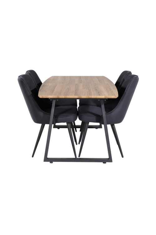 hom_1629074-02_Fs Bild på Matgrupp Irene med 4st matstolar Valleta - Venture Home