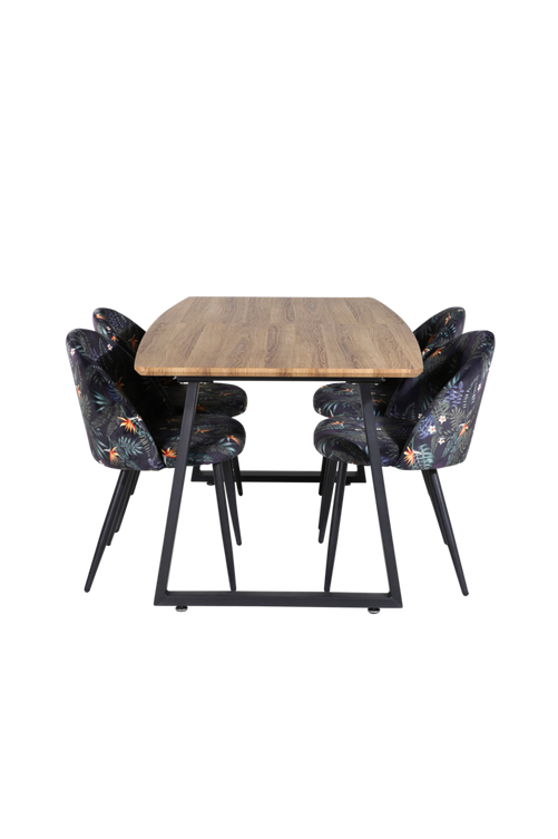 hom_1629074-03_Fs Bild på Matgrupp Irene med 4st matstolar Valleta - Venture Home