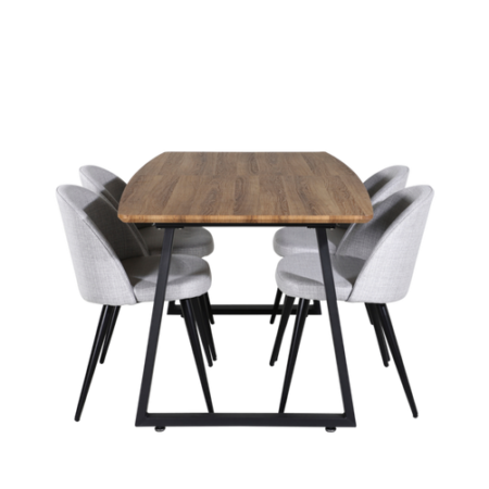 Bild på Matgrupp Irene med 4st matstolar Valleta - Venture Home