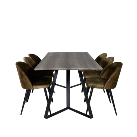 Bild på Matgrupp Maggie med 6 st matstolar Valleta - Venture Home