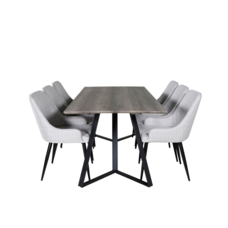 Bild på Matgrupp Maggie med 6st matstolar Pia - Venture Home