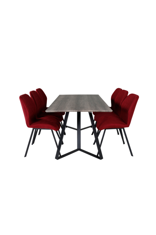 hom_1629091-02_Fs Bild på Matgrupp Maggie med 6st matstolar Gävle - Venture Home