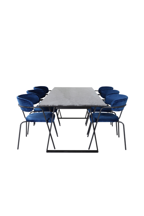 hom_1629099-02_Fs Bild på Matgrupp Estri med 6st matstolar Atticus - Venture Home