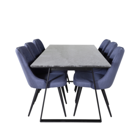 Bild på Matgrupp Estri med 6st matstolar Valleta - Venture Home