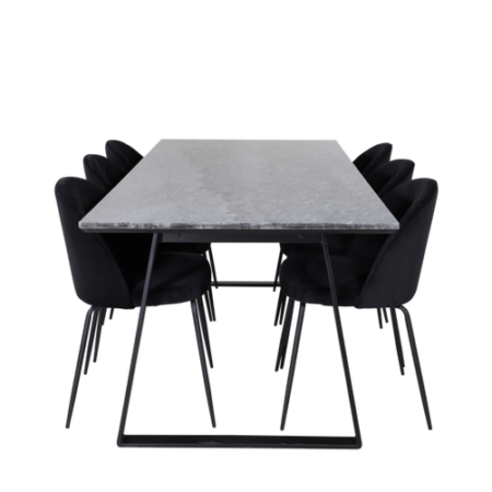 Bild på Matgrupp Estri med 6st matstolar Vallby - Venture Home