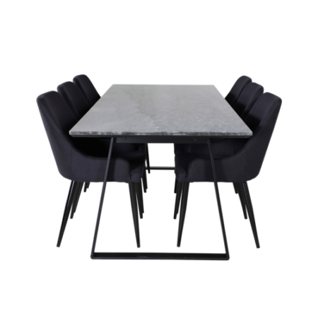 Bild på Matgrupp Estri med 6st matstolar Pia - Venture Home