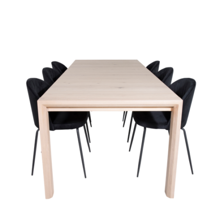 Bild på Matgrupp Sandhamn ink 6st matstolar Vallby - Venture Home