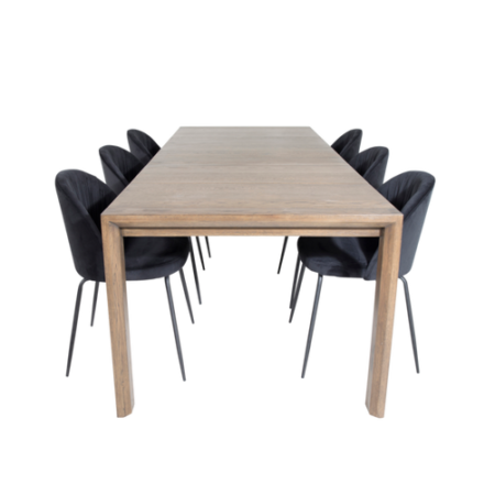 Bild på Matgrupp Sandhamn ink 6st matstolar Vallby - Venture Home