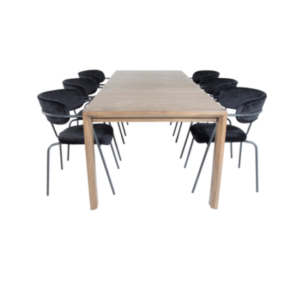 Bild på Matgrupp Sandhamn ink 6st matstolar Atticus - Venture Home