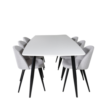 Bild på Matgrupp Penally med 6st matstolar Valleta - Venture Home