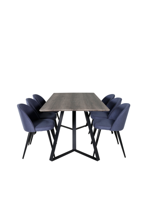 hom_1639842-01_Fs Bild på Matgrupp Maggie med 6st matstolar Valleta - Venture Home