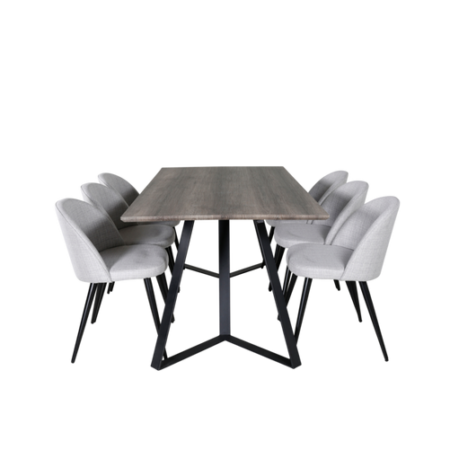 Bild på Matgrupp Maggie med 6st matstolar Valleta - Venture Home