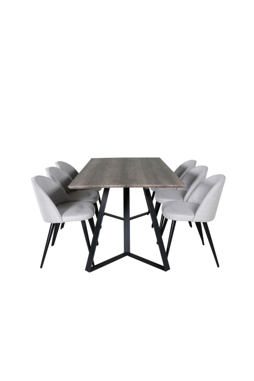 hom_1639842-02_Fs Bild på Matgrupp Maggie med 6st matstolar Valleta - Venture Home