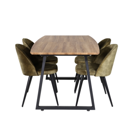 Bild på Matgrupp Irene med 4st matstolar Valleta - Venture Home