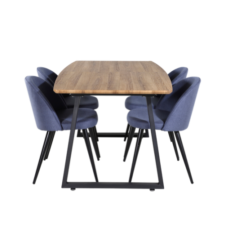 Bild på Matgrupp Irene med 4st matstolar Valleta - Venture Home