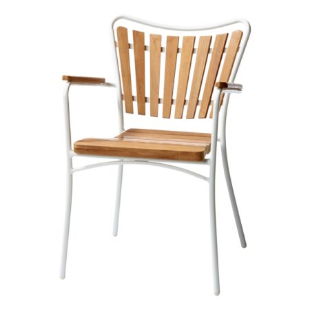 Bild på ELLEN Trädgårdsstol Teak/Vit från Cinas