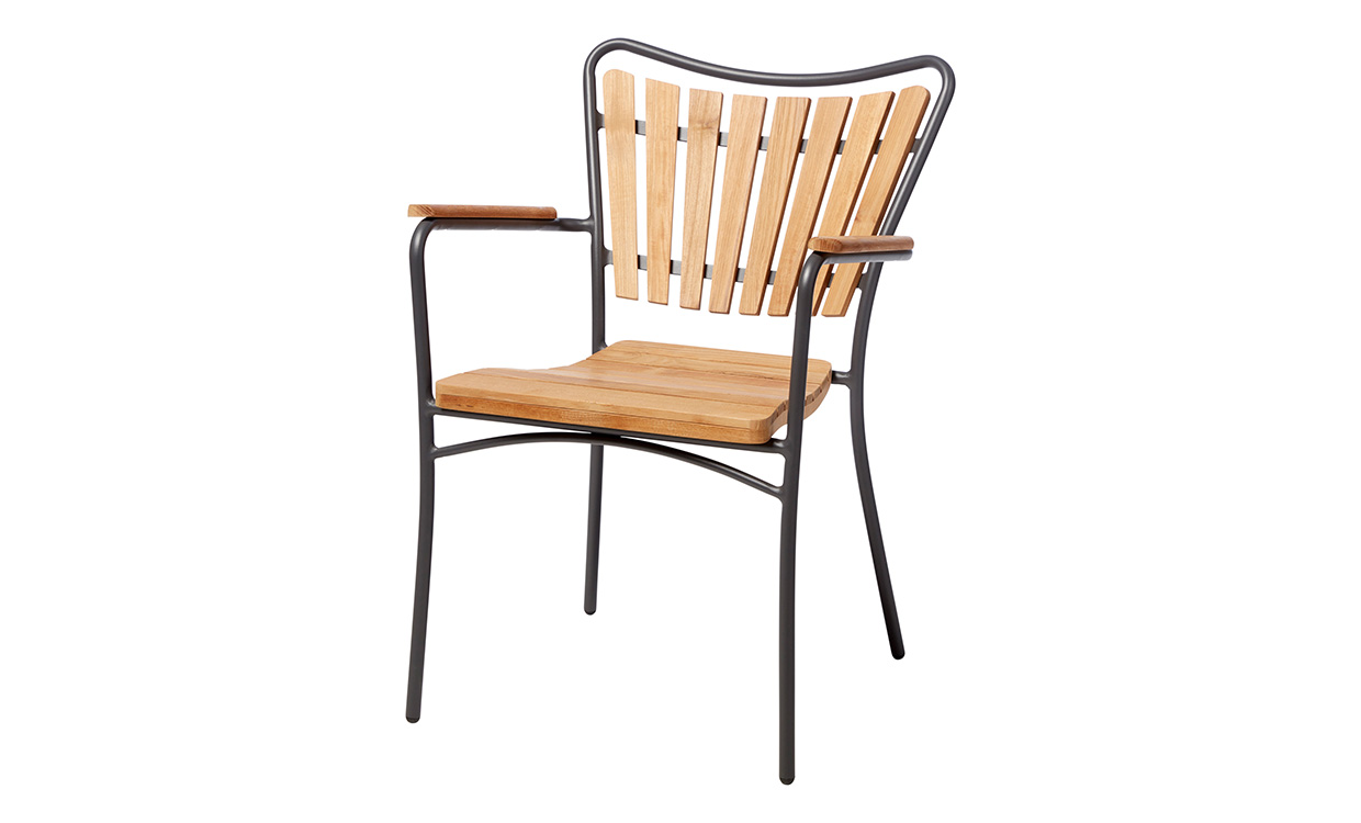 3515136 Bild på ELLEN Trädgårdsstol Teak/Grå från Cinas