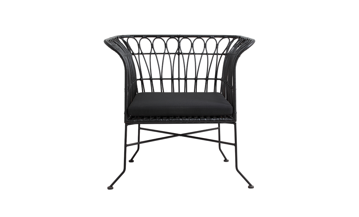 85002 Bild på ALBA Loungefåtölj Svart från Nordal