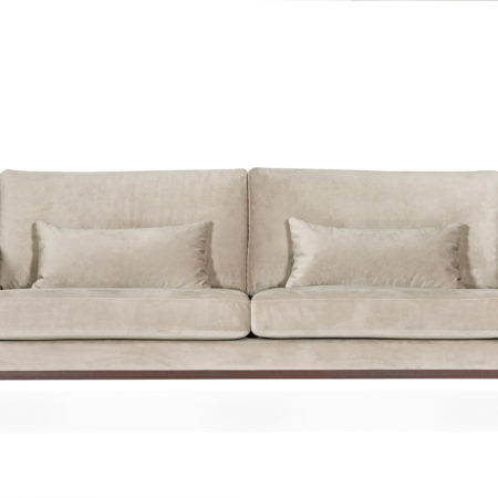 Bild på STOCKHOLM 3-sits soffa Velvet Edition Greige från SoffaDirekt