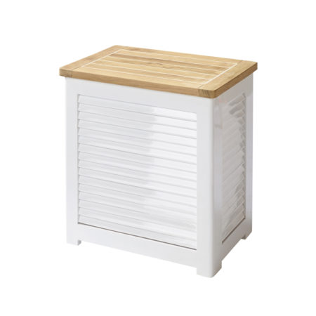 Bild på LAURA Förvaringsbänk Vit/Teak från Cinas