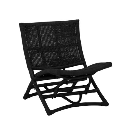 Bild på BAZ Loungestol Rotting Svart från Bloomingville