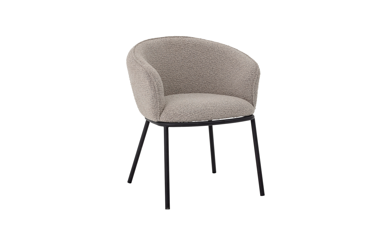 82050369 Bild på CORTONE Matstol Boucle Grå från Bloomingville