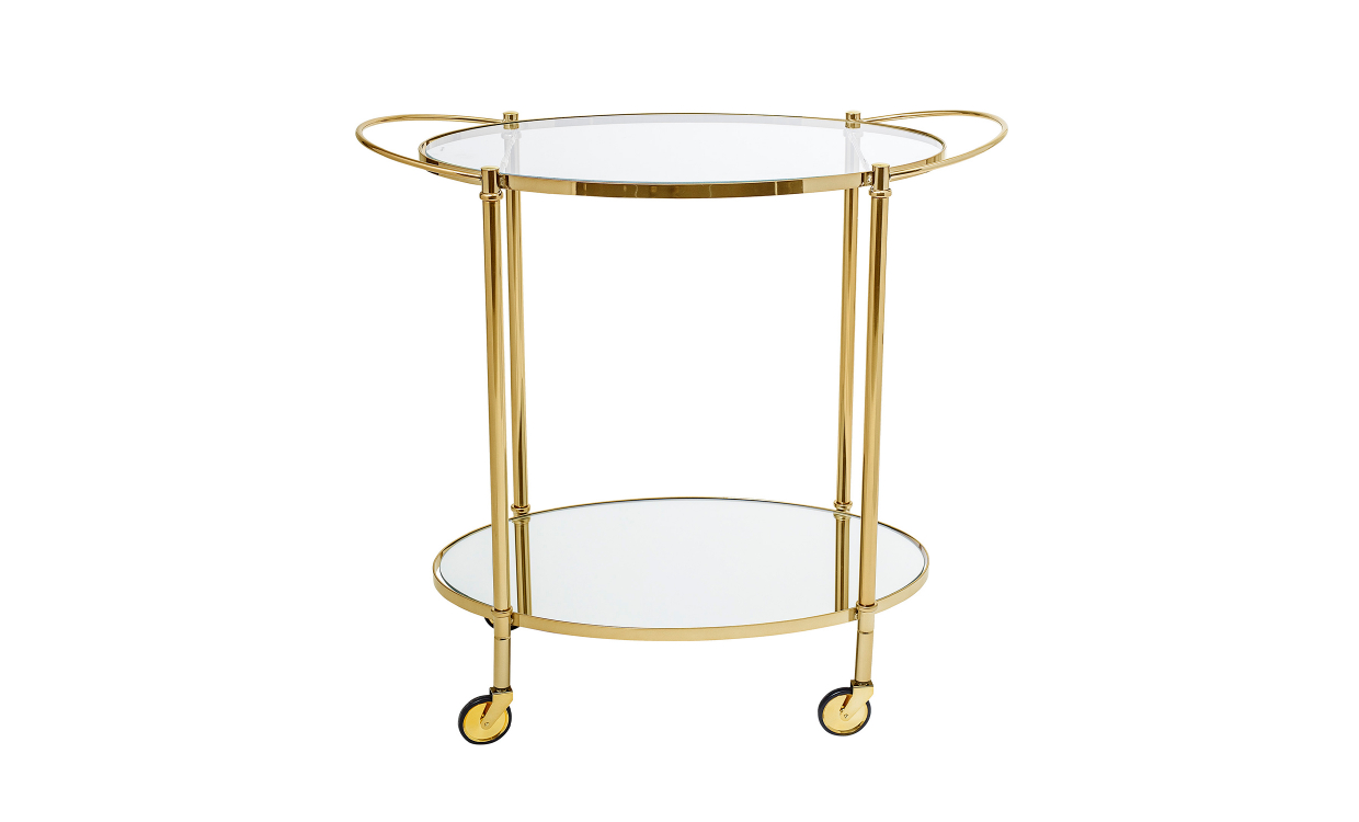 89164067 Bild på FINE Serveringsvagn Glas Guld från Bloomingville