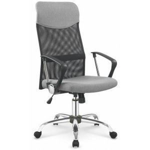 Colette skrivbordsstol - Svart/grå/Krom - Kontorsstolar med armstöd